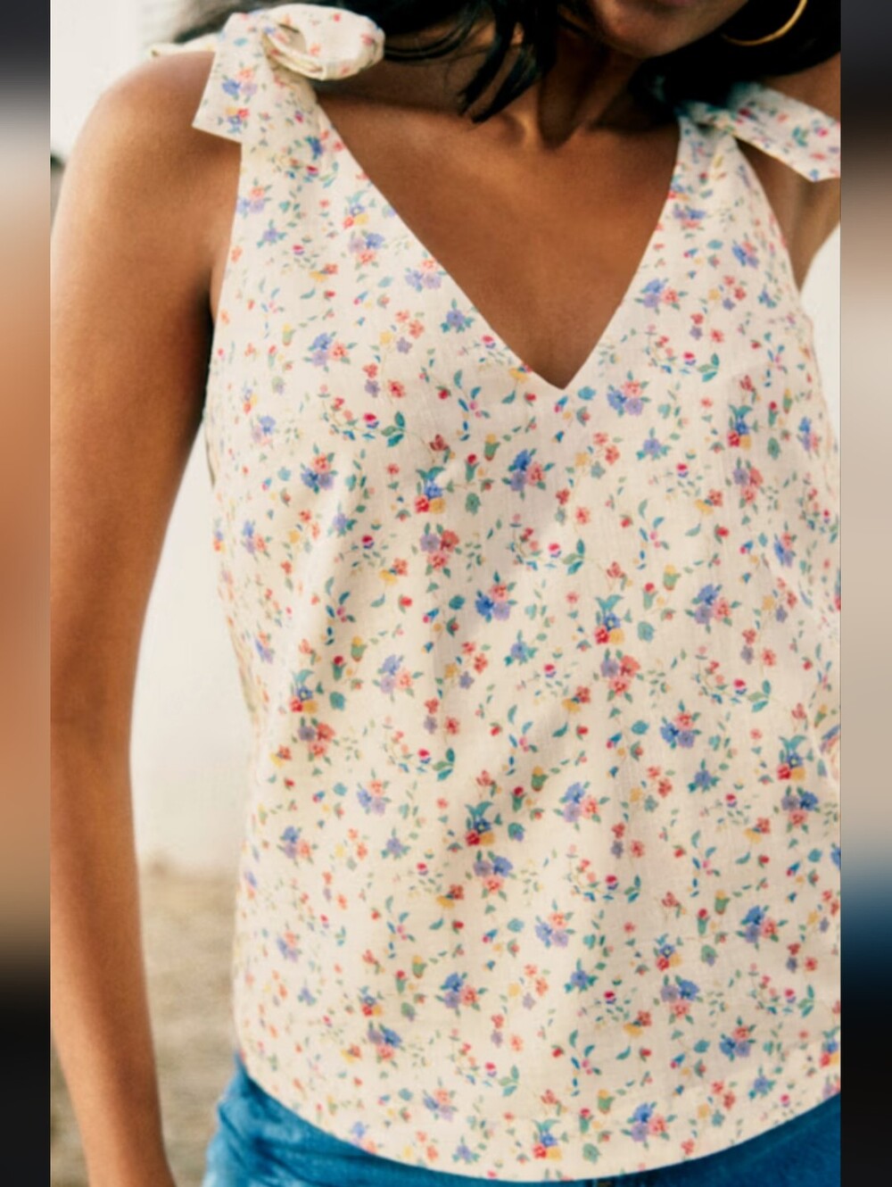 Sezane Lara Blouse In Melia Print - Picture 15 of 16